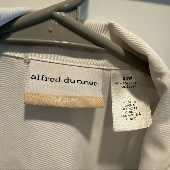 Alfred Dunner White Bomber Jacket with Colorful Embroidery - Picture 6 of 8